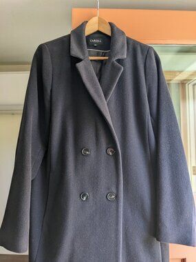 Carroll Paris - Navy Blue Wool Pea Coat